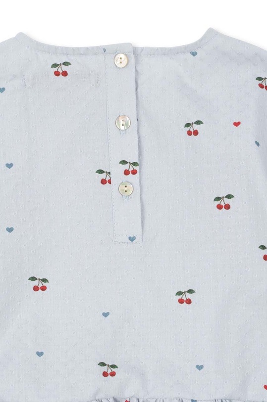 Dětská bavlněná halenka Konges Sløjd EVIA BLOUSE GOTS modrá KS101395