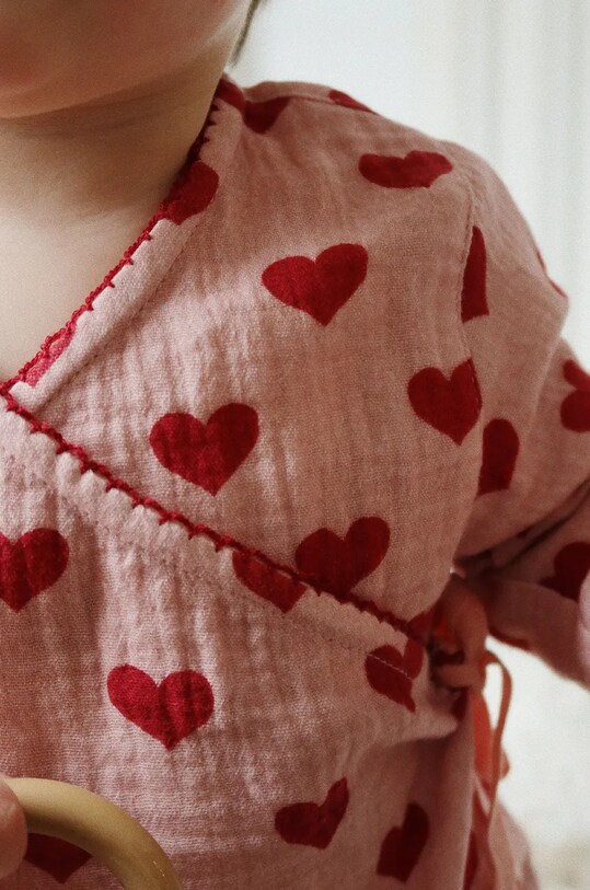Βαμβακερή μπλούζα μωρού Konges Sløjd COCO BLOUSE GOTS KS101460