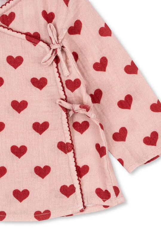 Κοριτσίστικα Βαμβακερή μπλούζα μωρού Konges Sløjd COCO BLOUSE GOTS KS101460 ροζ