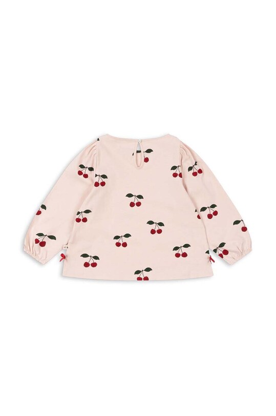 Konges Sløjd bluza de bumbac pentru copii DREY SLIT TEE GOTS KS101490 bej AW24