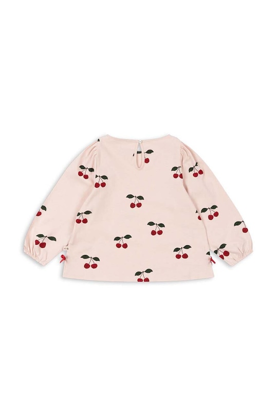 Παιδική βαμβακερή μπλούζα Konges Sløjd DREY SLIT TEE GOTS KS101490 μπεζ AW24