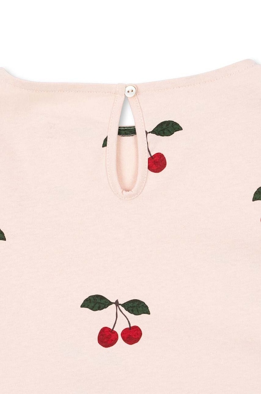 Κοριτσίστικα Παιδική βαμβακερή μπλούζα Konges Sløjd DREY SLIT TEE GOTS KS101490 μπεζ