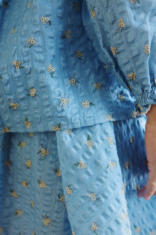 Παιδική βαμβακερή μπλούζα Konges Sløjd KIM FRILL BLOUSE GOTS KS101546