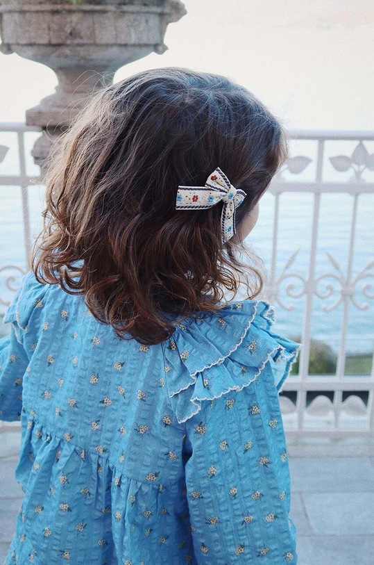 Παιδική βαμβακερή μπλούζα Konges Sløjd KIM FRILL BLOUSE GOTS KS101546