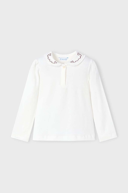 Dětská halenka Mayoral s elastanem béžová 131.6B.Mini.9BYH