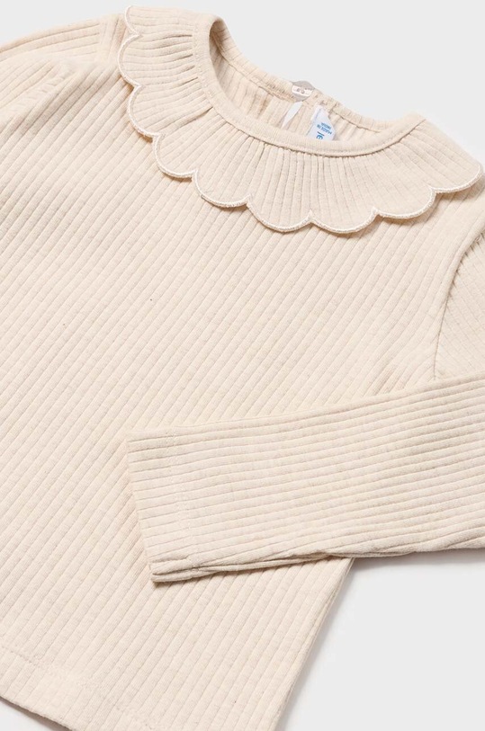 Dětská bavlněná halenka Mayoral 2051.4G.Baby.9BYH béžová AW24