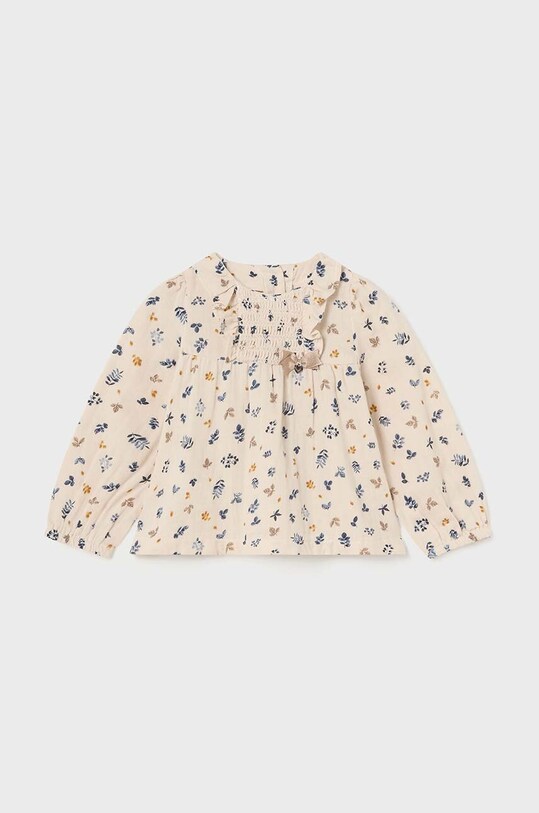 Mayoral bluza de bumbac pentru copii cu guler albastru 2195.4E.Baby.9BYH