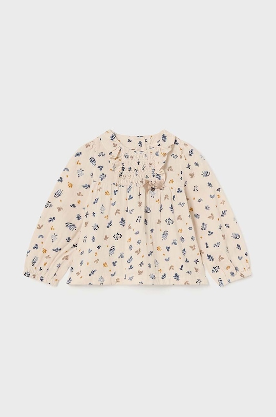 Mayoral bluzka bawełniana dziecięca wzorzyste niebieski 2195.4E.Baby.9BYH