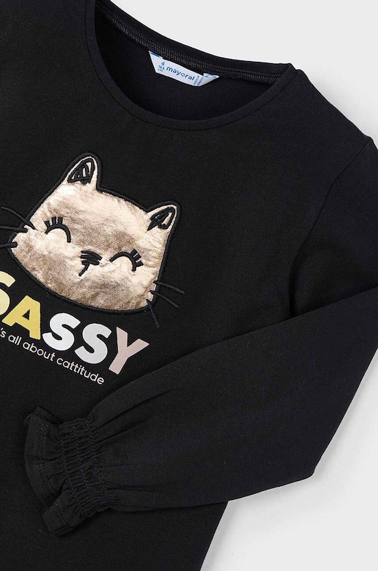 Dječja majica dugih rukava Mayoral 4071.6H.Mini.9BYH crna AW24