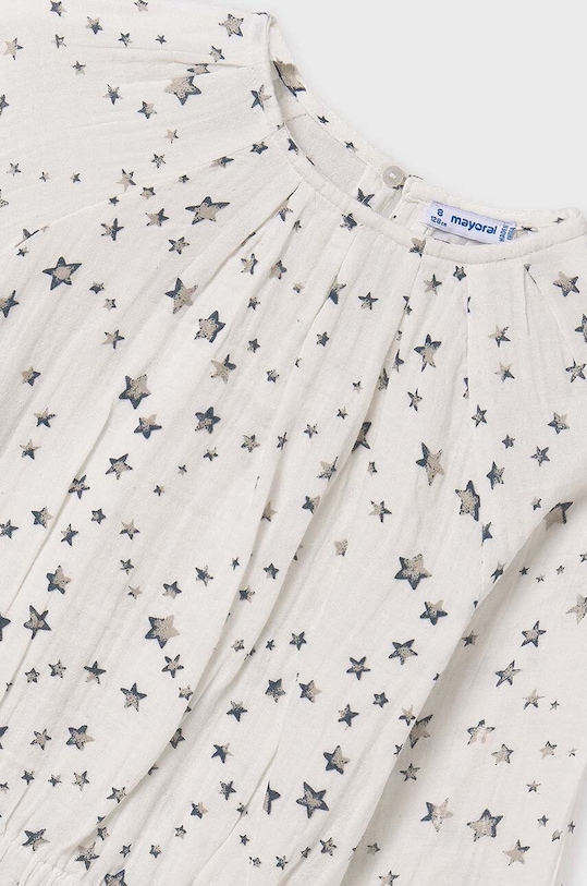 Fete Mayoral bluza de bumbac pentru copii 7191.8D.Junior.9BYH bej