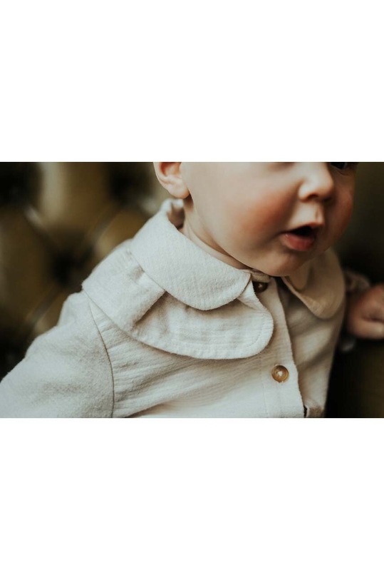 Dětská bavlněná halenka Donsje Miene Blouse 3034100. béžová