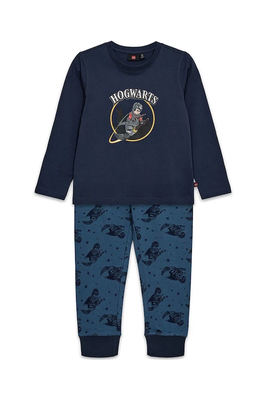 Детска памучна пижама Lego LWARIS 710 комплект тъмносин 12011306