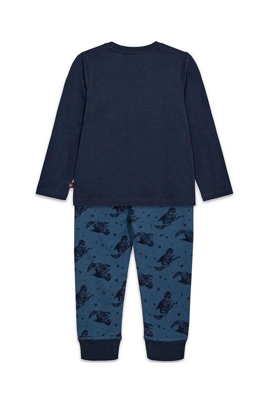 Детска памучна пижама Lego LWARIS 710 12011306 тъмносин AW24