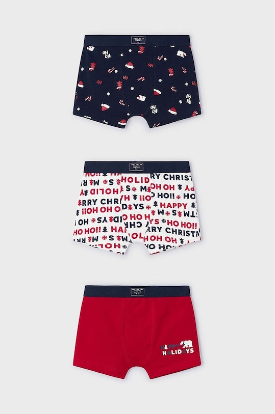 Mayoral bokserki dziecięce 3-pack bokserki dopasowane czerwony 10788.5J.Bielizna.9BYH