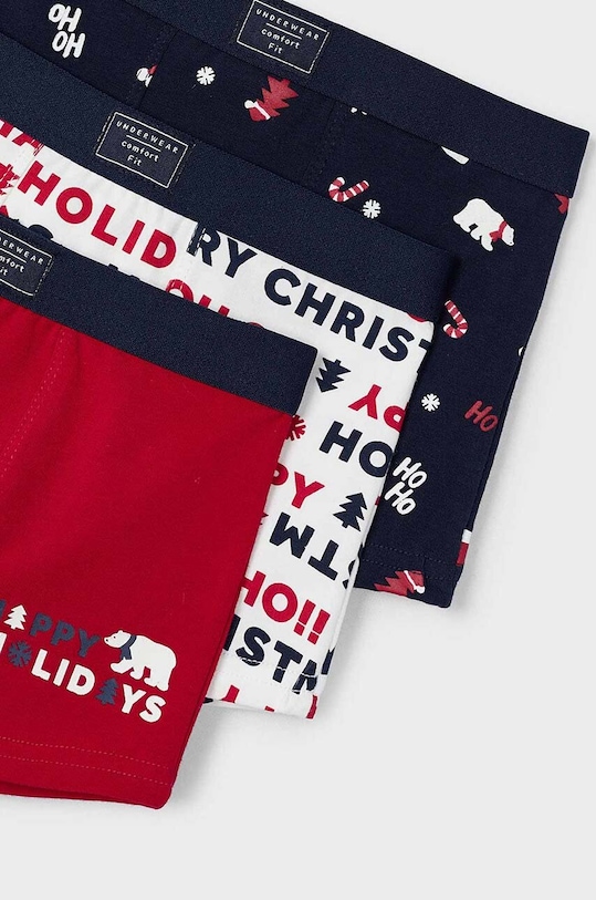 Mayoral bokserki dziecięce 3-pack 10788.5J.Bielizna.9BYH czerwony AW24