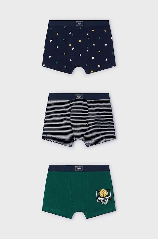 Mayoral bokserki dziecięce 3-pack bokserki dopasowane zielony 10788.5J.Bielizna.9BYH