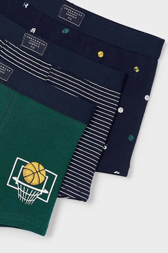 Mayoral bokserki dziecięce 3-pack 10788.5J.Bielizna.9BYH zielony AW24