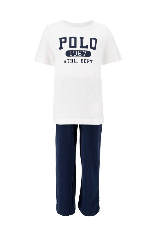 Dječja pamučna pidžama Polo Ralph Lauren komplet mornarsko plava 9P0148
