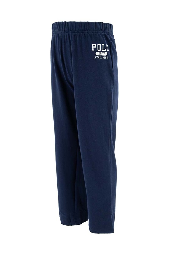 Dječja pamučna pidžama Polo Ralph Lauren mornarsko plava 9P0148