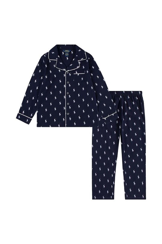 Dječja pamučna pidžama Polo Ralph Lauren komplet mornarsko plava 8P0137.BCV