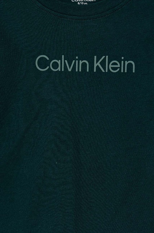 Dječja pamučna pidžama Calvin Klein Underwear zelena B70B700503.9BYH