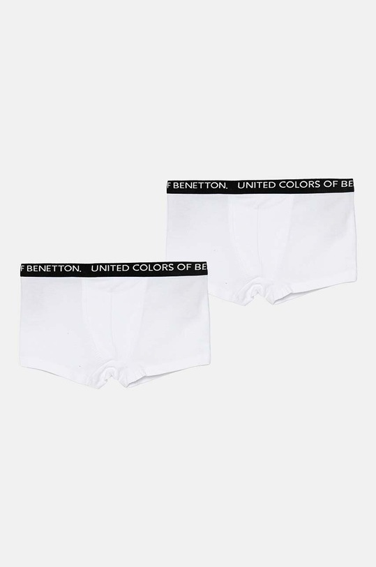 Dětské boxerky United Colors of Benetton 2-pack přiléhavé boxerky bílá 3OP80X230.G.Reproposed