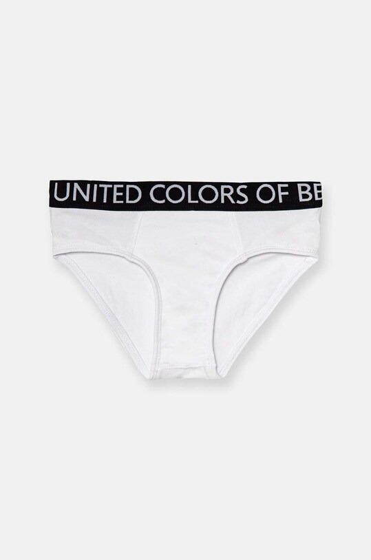Dětské slipy United Colors of Benetton 3OP80S484.G.Reproposed bílá AW24