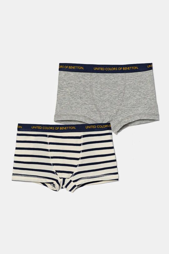 United Colors of Benetton boxer bambini pacco da 2 melange grigio 3Q4C0X018.G.Seasonal