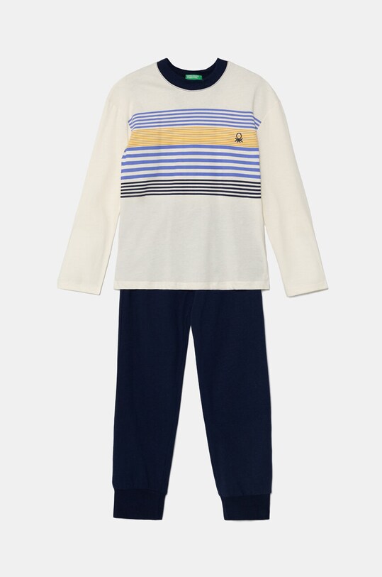 Detské bavlnené pyžamo United Colors of Benetton sada béžová 3VD00P07A.G.Seasonal