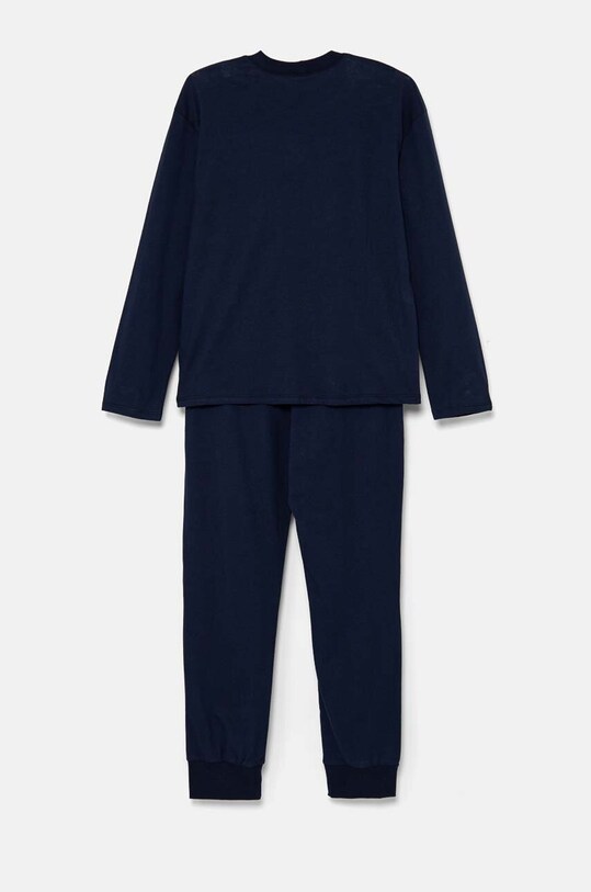 Детская хлопковая пижама United Colors of Benetton 3VD00P07A.G.Seasonal тёмно-синий AW24