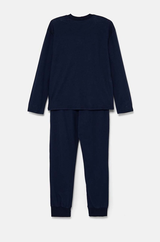 United Colors of Benetton piżama bawełniana dziecięca 3VD00P07A.G.Seasonal granatowy AW24