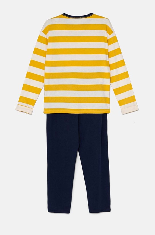Dětské bavlněné pyžamo United Colors of Benetton 3D720P07B.G.Seasonal žlutá AW24