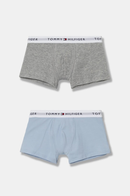 Detské boxerky Tommy Hilfiger 2-pak potlač modrá UB0UB00549.9BYH