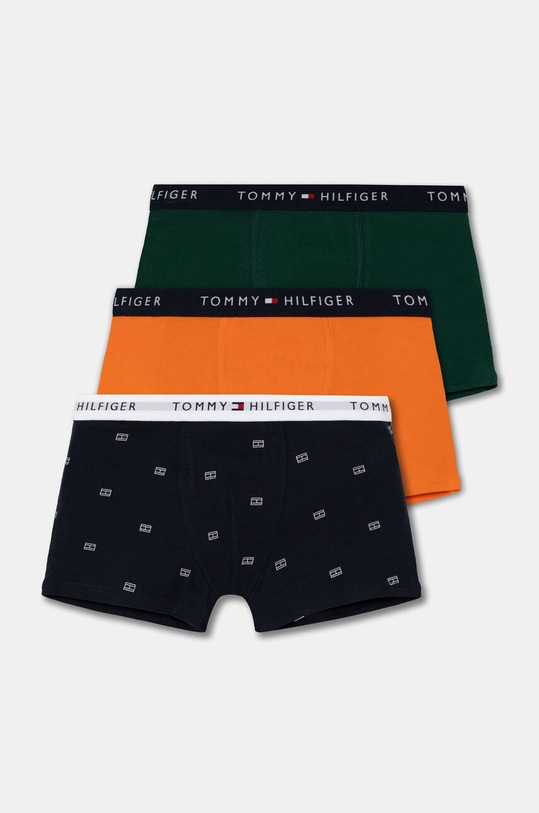 Dječje bokserice Tommy Hilfiger 3-pack Planet friendly narančasta UB0UB00551.9BYH