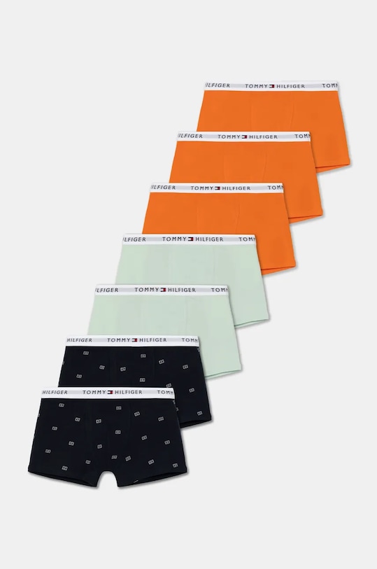 Dječje bokserice Tommy Hilfiger 7-pack uske bokserice narančasta UB0UB00552.9BYH