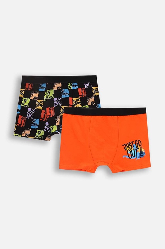 Dječje pamučne bokserice Coccodrillo 2-pack uske bokserice narančasta ZC4409506PAN