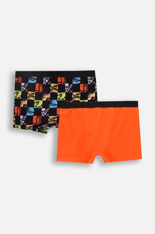 Dječje pamučne bokserice Coccodrillo 2-pack ZC4409506PAN narančasta AW24