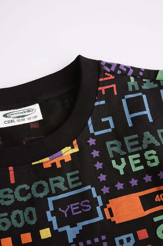 CHLAPEC Dětské bavlněné pyžamo Coccodrillo ZC4448102PJS černá