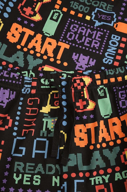 Dětské bavlněné pyžamo Coccodrillo černá ZC4448102PJS