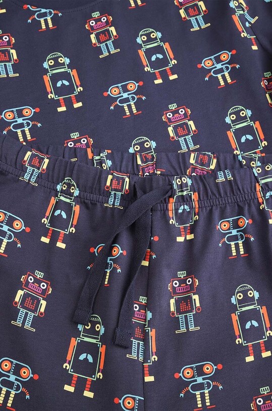 Coccodrillo pijamale de bumbac pentru copii bleumarin ZC4448105PJS