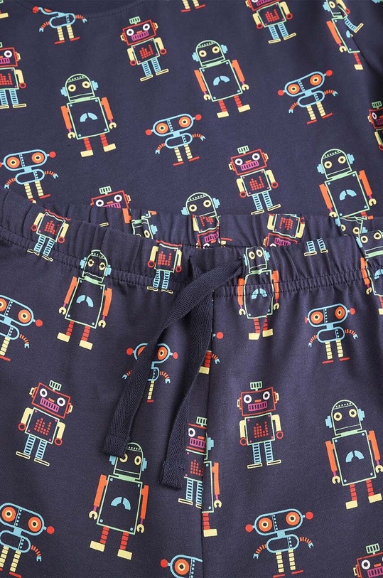 Coccodrillo set de pijama de bumbac pentru copii bleumarin ZC4448105PJS