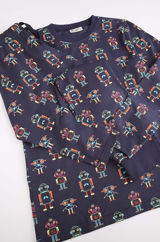 Coccodrillo set de pijama de bumbac pentru copii ZC4448105PJS bleumarin