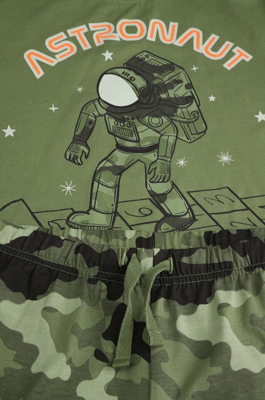 Coccodrillo piżama bawełniana dziecięca zielony ZC4448106PJS