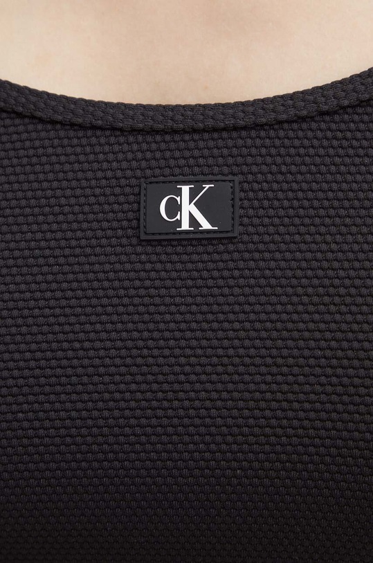 Calvin Klein top kąpielowy czarny KW0KW02653