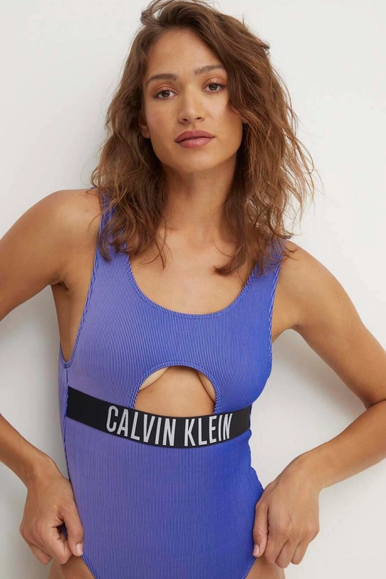 Îmbrăcăminte Calvin Klein costum de baie dintr-o bucată KW0KW02640 albastru