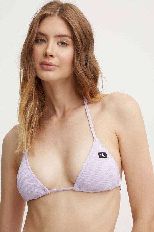 Купальный бюстгальтер Calvin Klein немного упрочнённая фиолетовой KW0KW02626