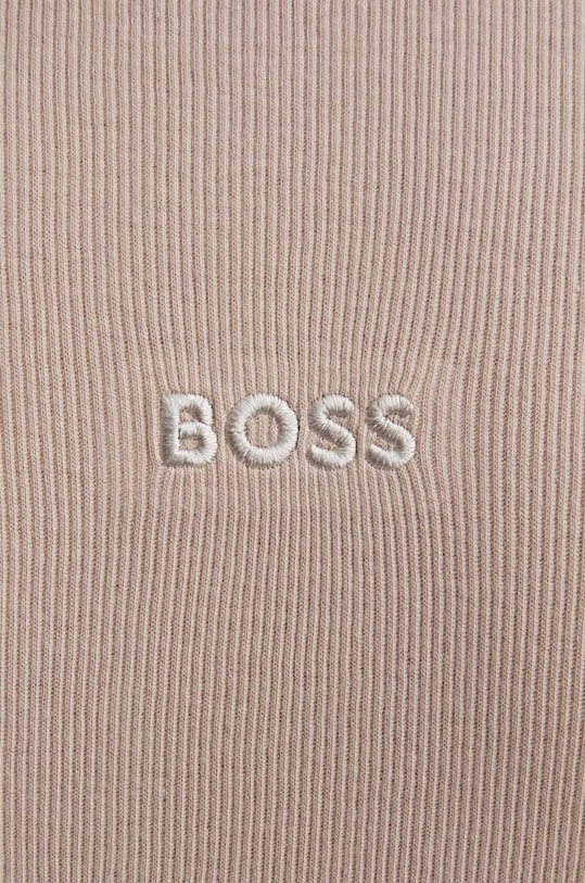 BOSS koszula nocna bawełniana beżowy 50520250