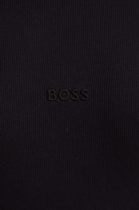 BOSS koszula nocna bawełniana czarny 50520250