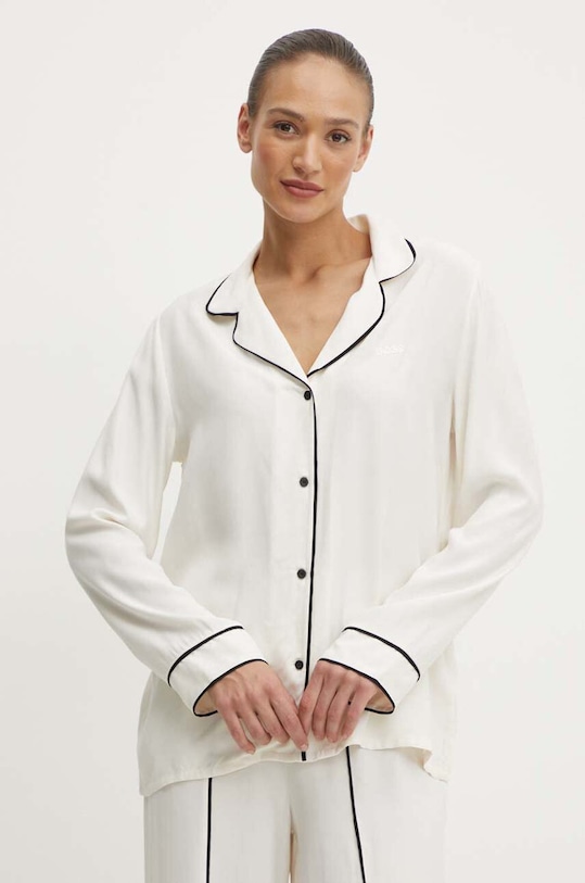 BOSS camasa de pijama munte bej 50520789