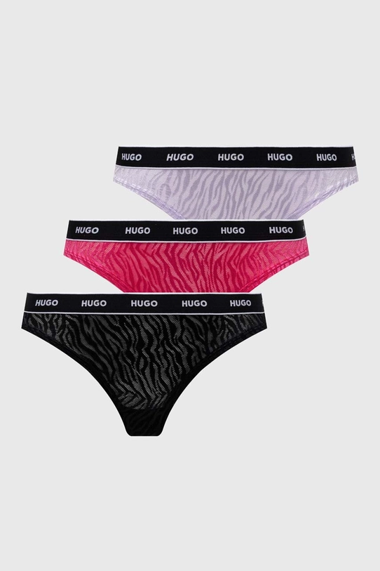 HUGO stringi 3-pack wzorzyste multicolor 50523829